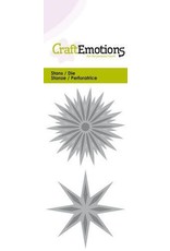 Craft Emotions CraftEmotions Die - ster fantasie Card 5x10cm - 5cm