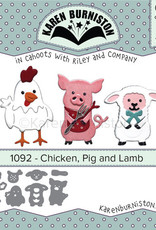 Karen Burniston Karen Burniston Chicken, Pig and Lamb 1092