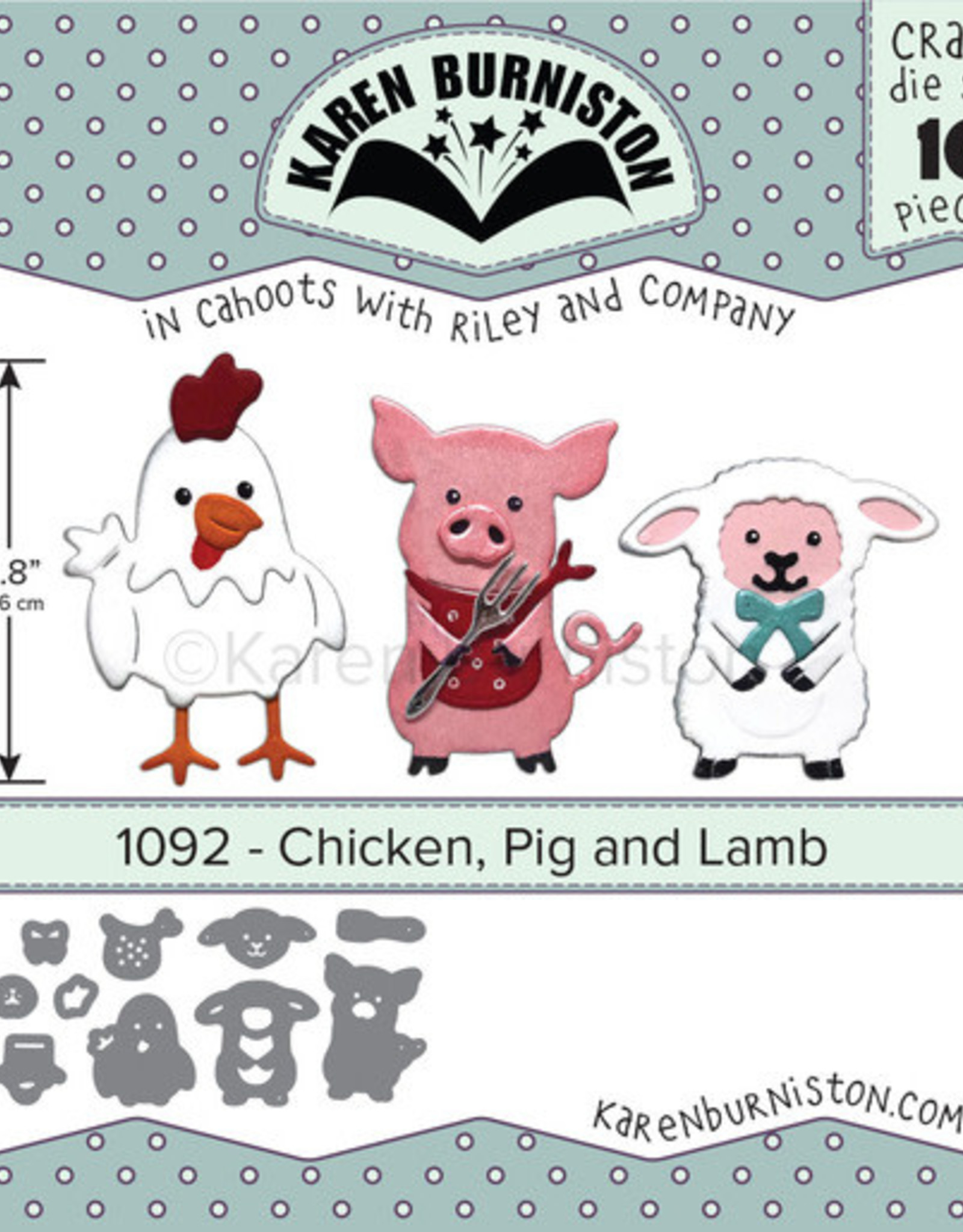 Karen Burniston Karen Burniston Chicken, Pig and Lamb 1092