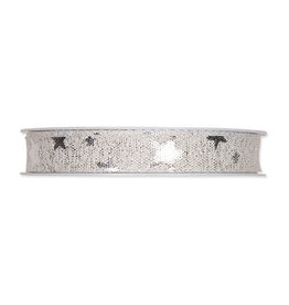 Halbach Printed Lurex Ribbon Stars 258-015-11-20 - Halbach - White/Silver White/Silver