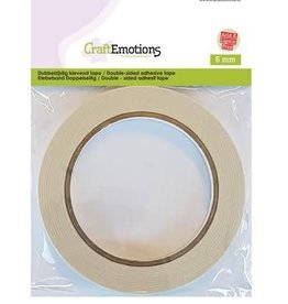 Craft Emotions CraftEmotions Dubbelzijdig klevend tape 6mm 20 MT 1 RL