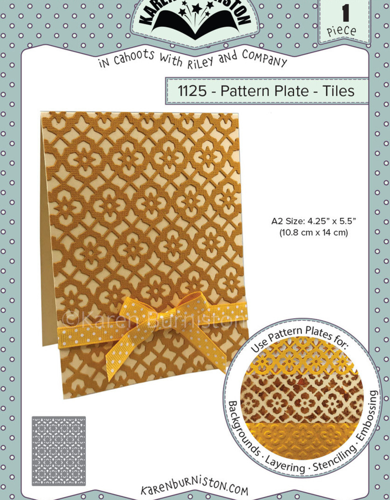Karen Burniston Karen Burniston Pattern Plates Tiles 1125