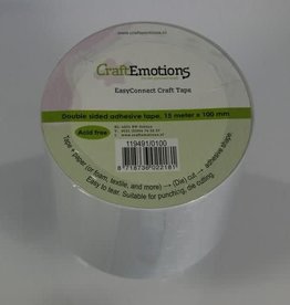 Craft Emotions CraftEmotions EasyConnect (dubbelzijdig klevend) Craft tape 15m x 100mm