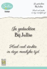 Nellie's Choice Nellie‘s Choice Clear Stamps - (NL) In gedachten bij jullie… Dutch Condolence Text Clear Stamps 66x58mm