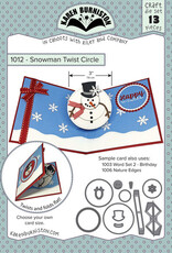 Karen Burniston snowman twist circle 1012