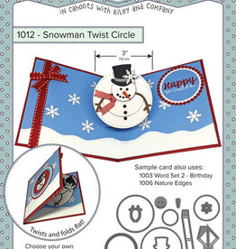 Karen Burniston snowman twist circle 1012