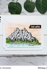 Whimsy Stamps Whimsy Stamps Create a Scene - Mountains Rubber Cling Stamp DACAS03