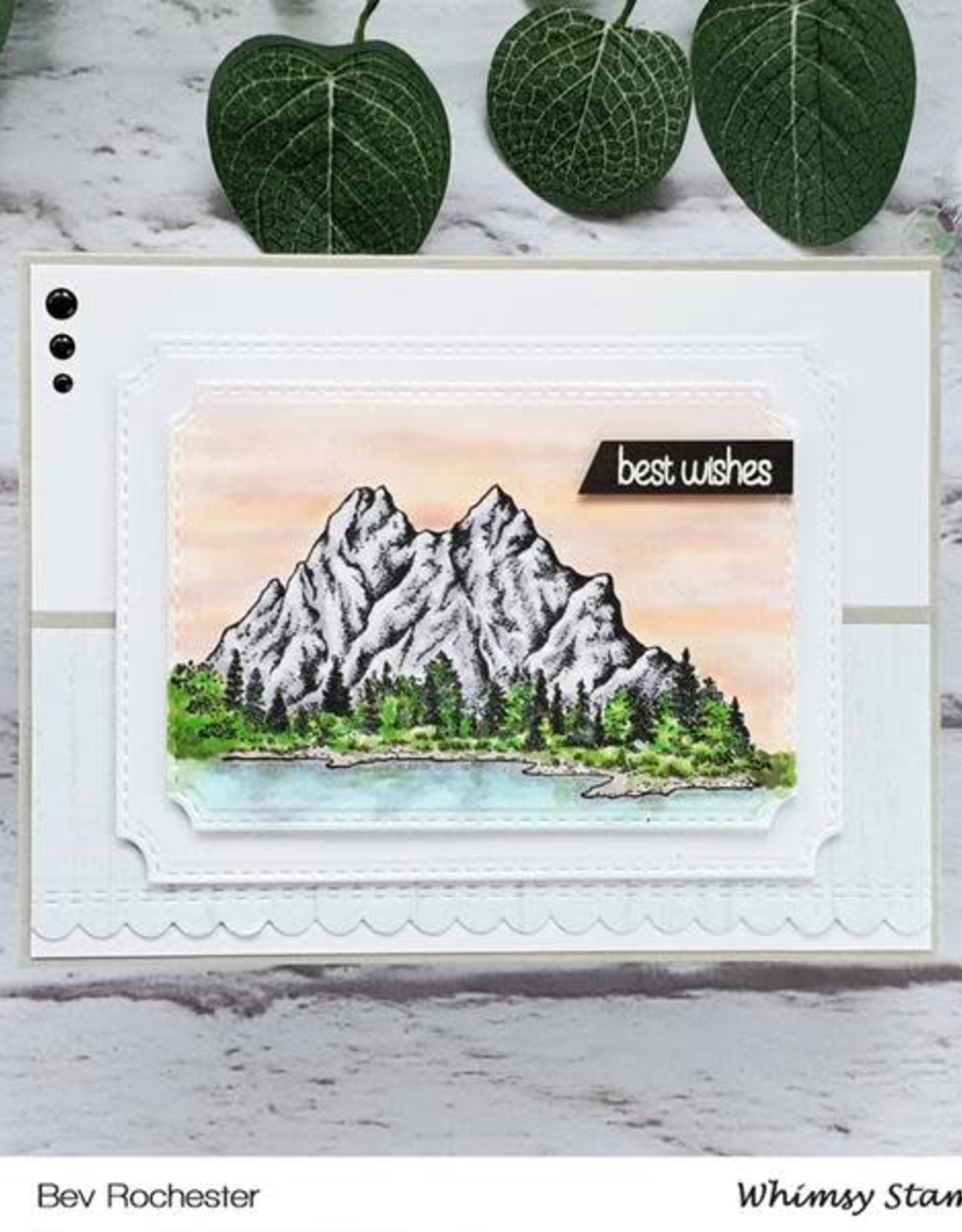 Whimsy Stamps Whimsy Stamps Create a Scene - Mountains Rubber Cling Stamp