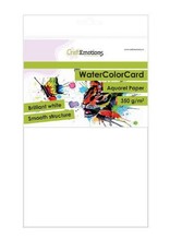 Craft Emotions CraftEmotions WaterColorCard - briljant wit 10 vl A5 - 350 gr
