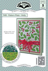 Karen Burniston Karen Burniston Patern Plate Holly 1149