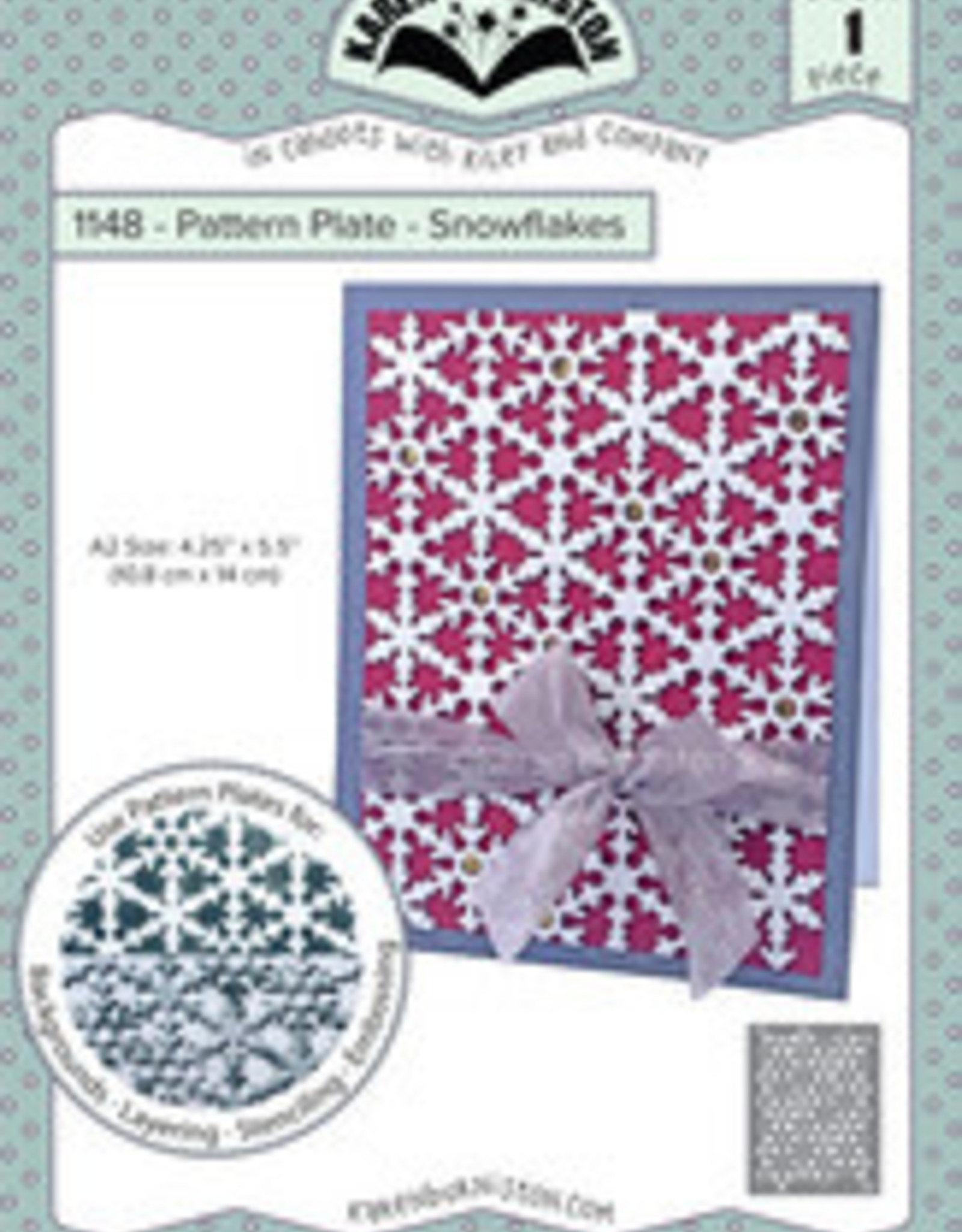 Karen Burniston Karen Burniston Patern Plate snowflakes 1148