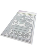 Craft Emotions CraftEmotions Die - Planner essentials S-1 Card 12x20,5cm