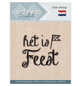 Card Deco Card Deco Essentials - Clear Stamps - Het is Feest