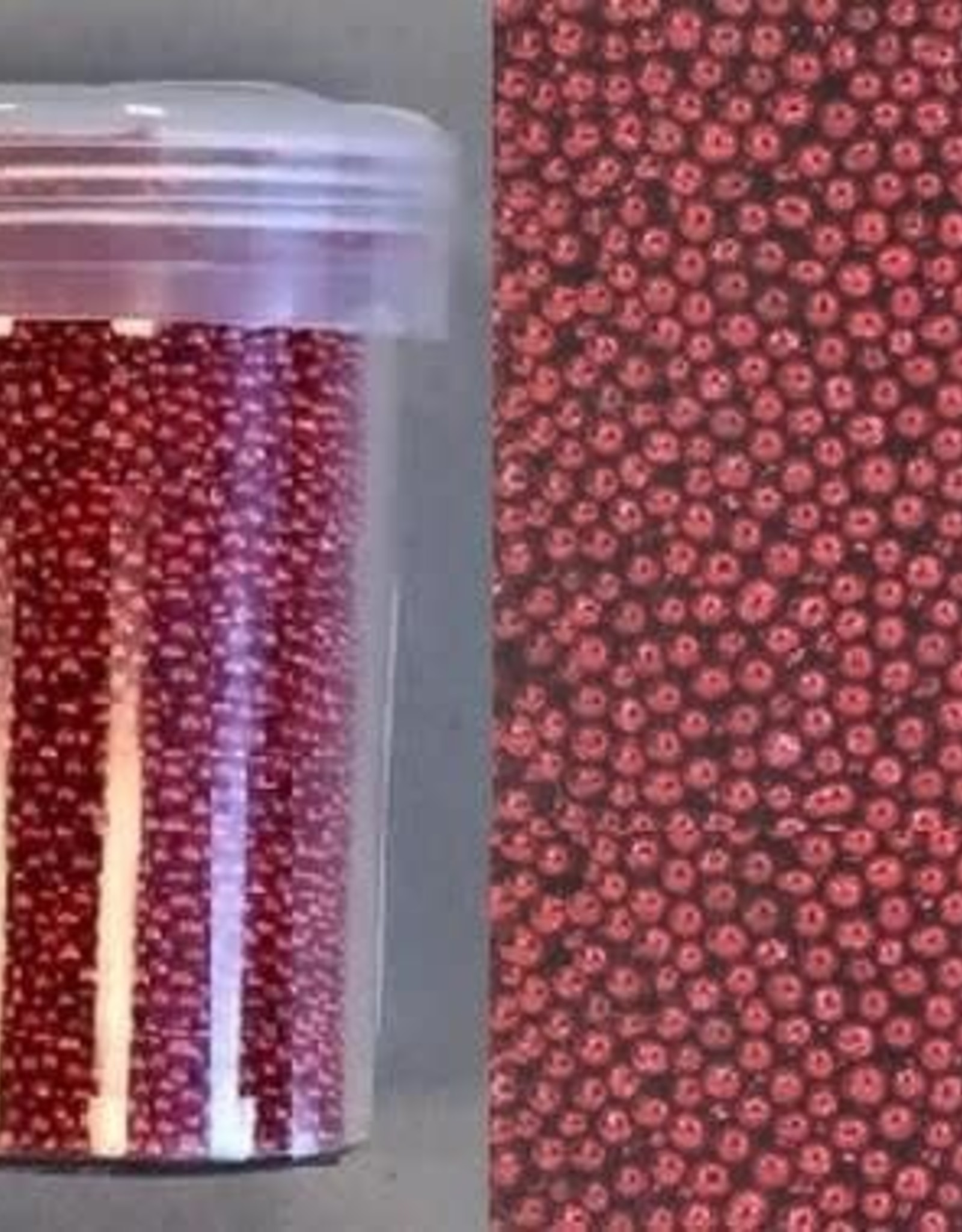 hobby crafting fun Mini pearls (zonder gat) 0,8-1,0mm rood 22 gram 12342-4204