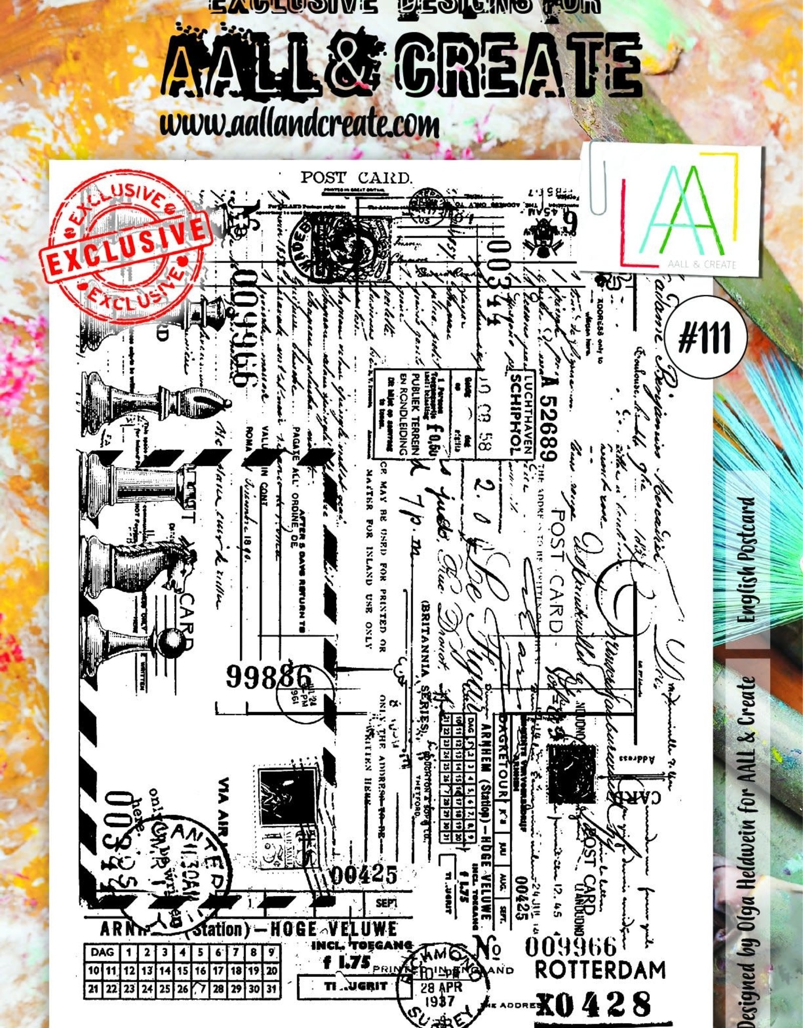 Aall& Create Aall & Create  A4  stamps #111