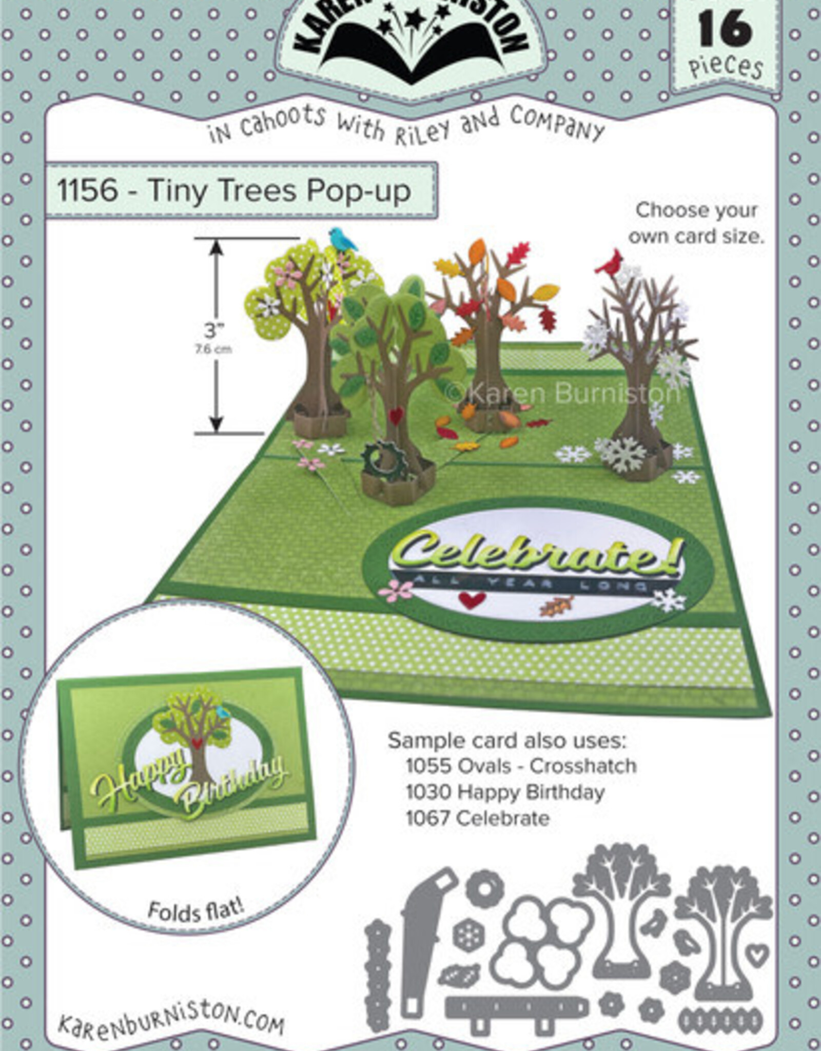 Karen Burniston Karen Burniston Tiny Trees pop up 1156