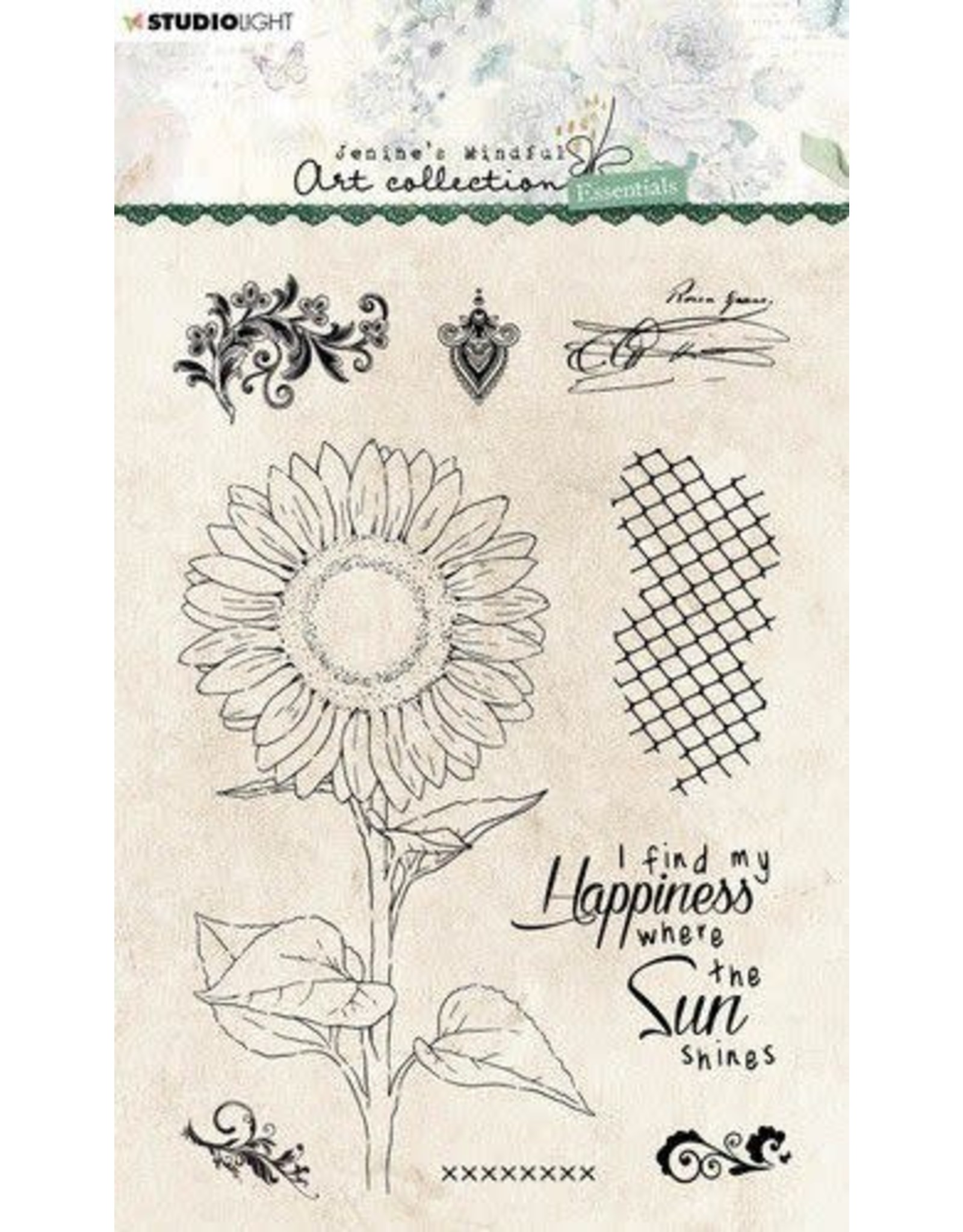 Studio Light Studio Light Clear Stamp Jenine‘s Essentials Sunflower nr.66 JMA-ES-STAMP66 A6