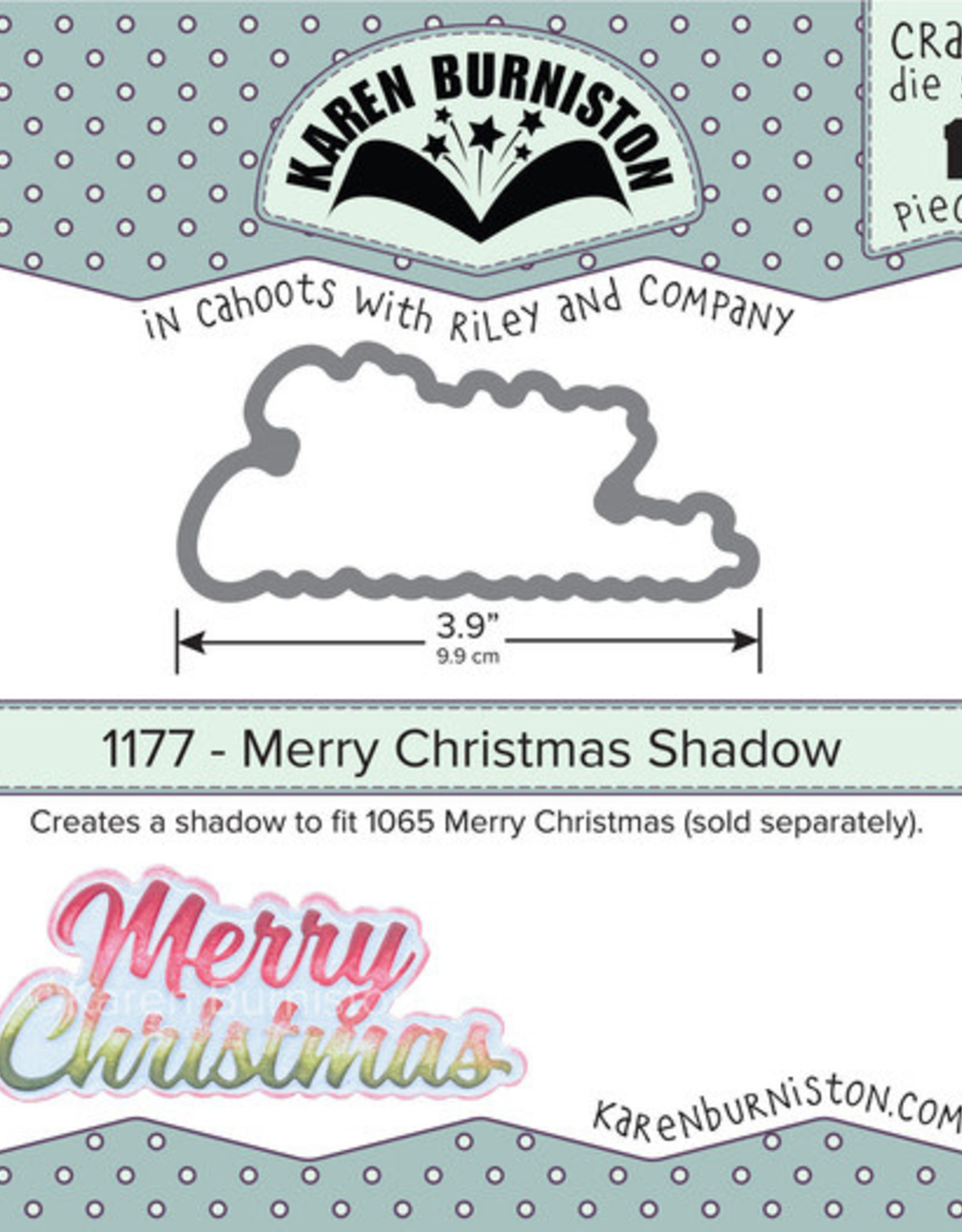 Karen Burniston Karen Burniston Merry Christmas Shadow 1177