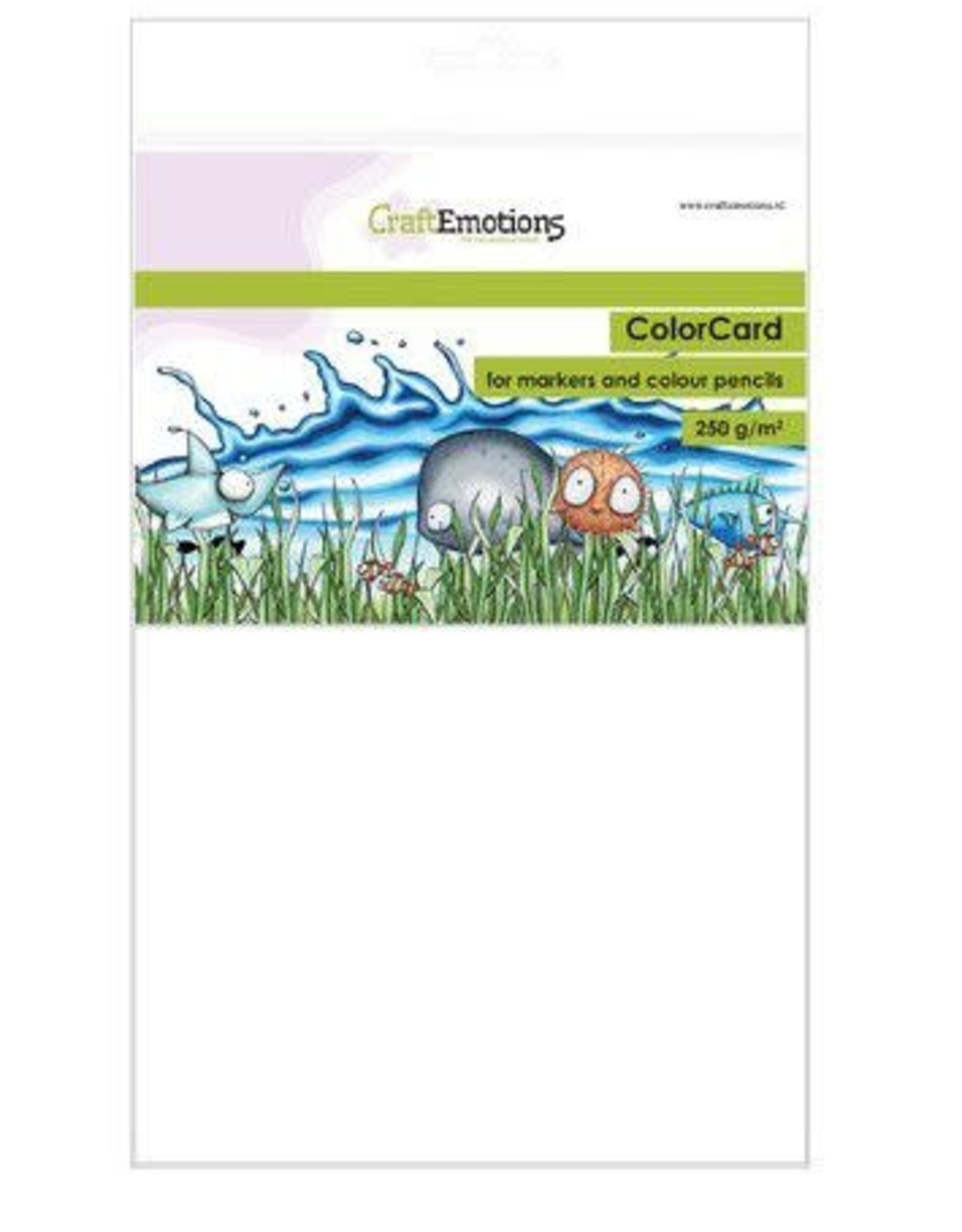 Craft Emotions CraftEmotions ColorCard - kleurpapier voor markers wit 12 vl A5 - 250 gr