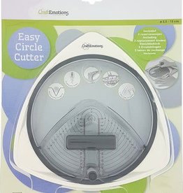 Craft Emotions CraftEmotions Easy circle cutter - cirkelsnijder 2,5 - 15cm