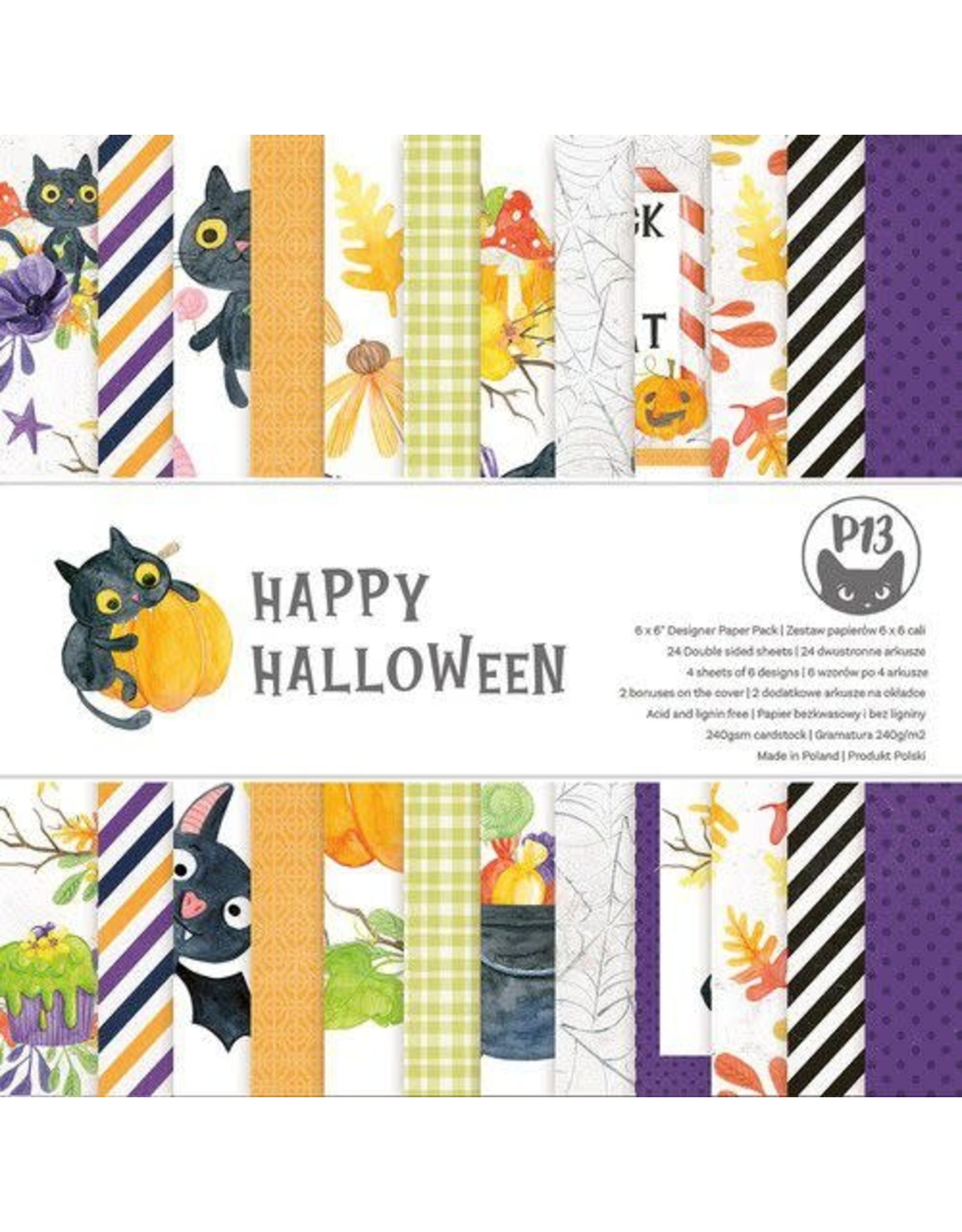 Piatek Piatek13 - Paper pad Happy Halloween 6x6 P13-HAL-09 6x6