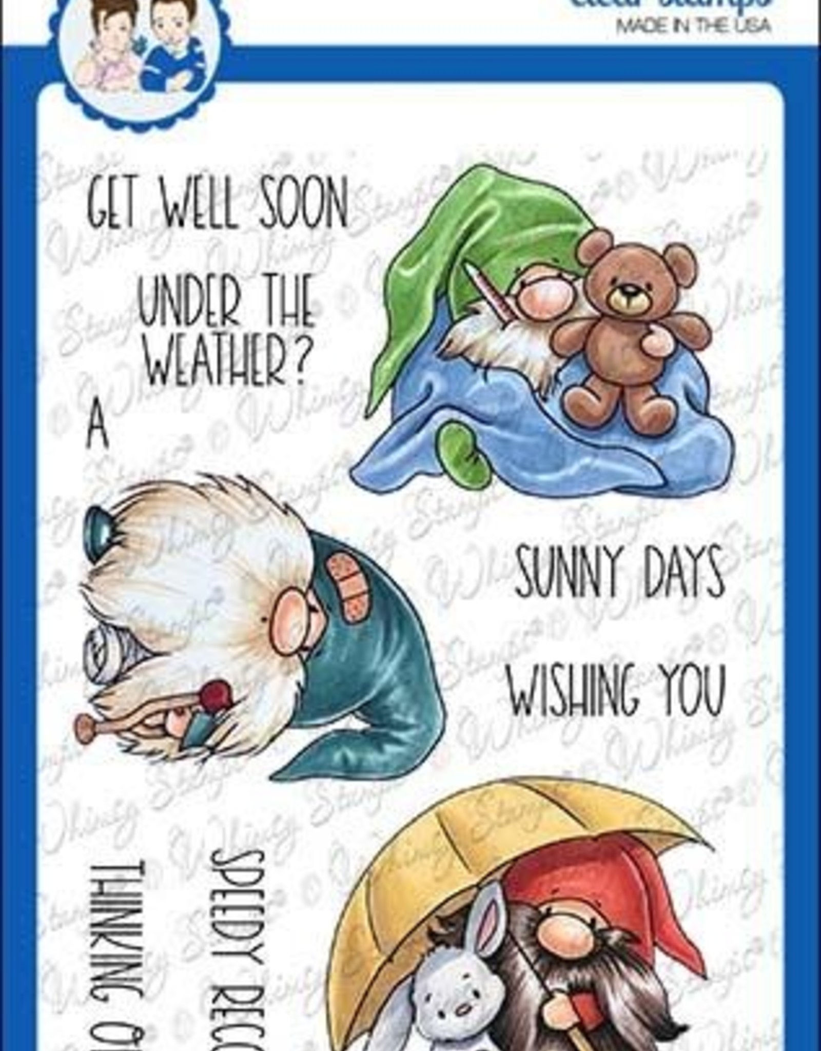 Whimsy Stamps Whimsy Stamps  Gnome get well C1111a