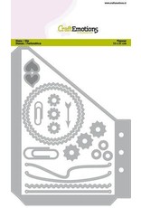 Craft Emotions CraftEmotions Die - Planner Pocket B essentials S-1 For card 12x20,5cm