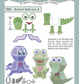 Karen Burniston Karen Burniston  Animal Aad-on 4 Octopus,Alligator, Frog 1185