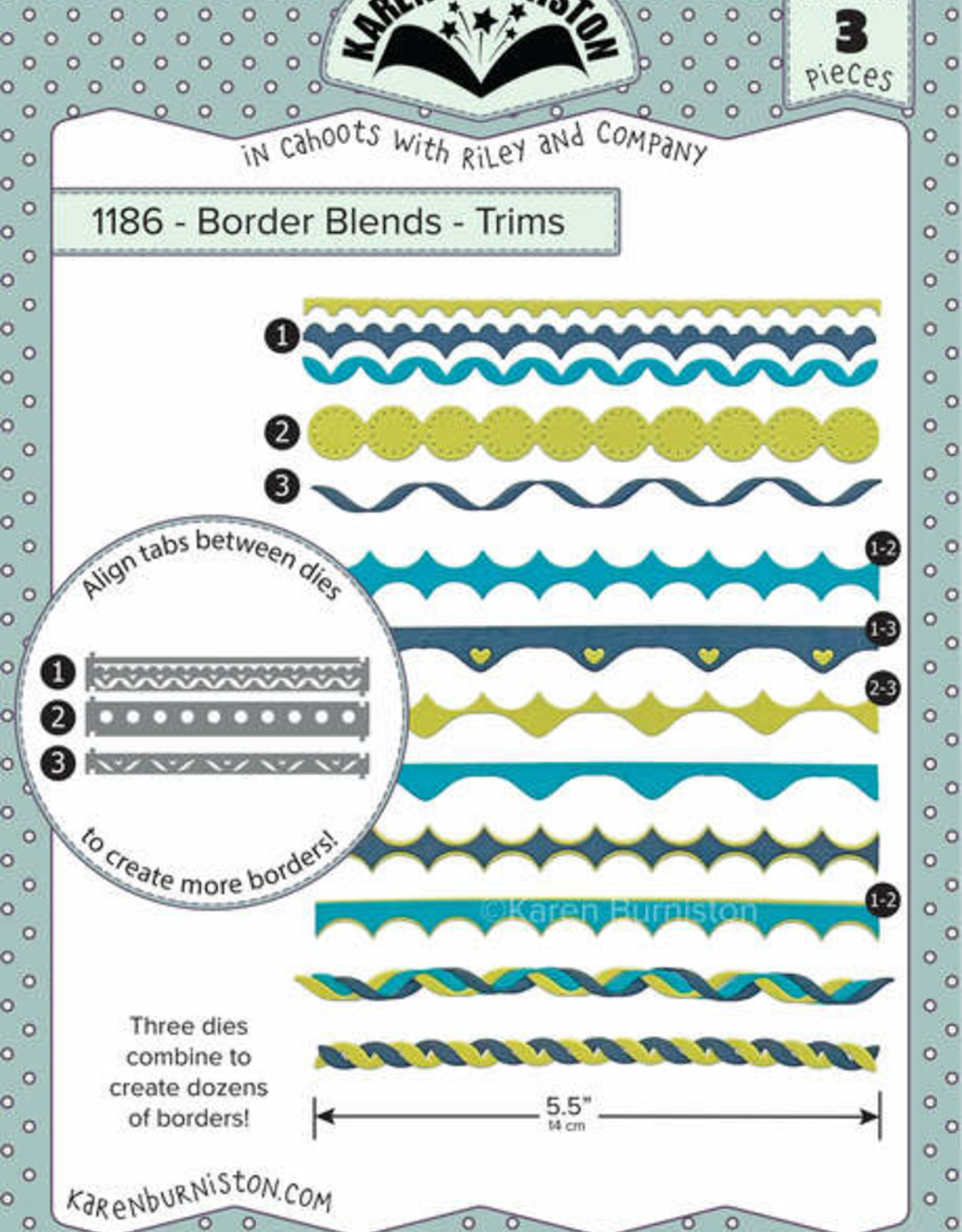 Karen Burniston Karen Burniston  Border Blends- Trims 1186