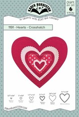 Karen Burniston Karen Burniston  Hearts - Crosshatch 1191