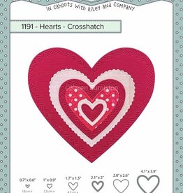 Karen Burniston Karen Burniston  Hearts - Crosshatch 1191