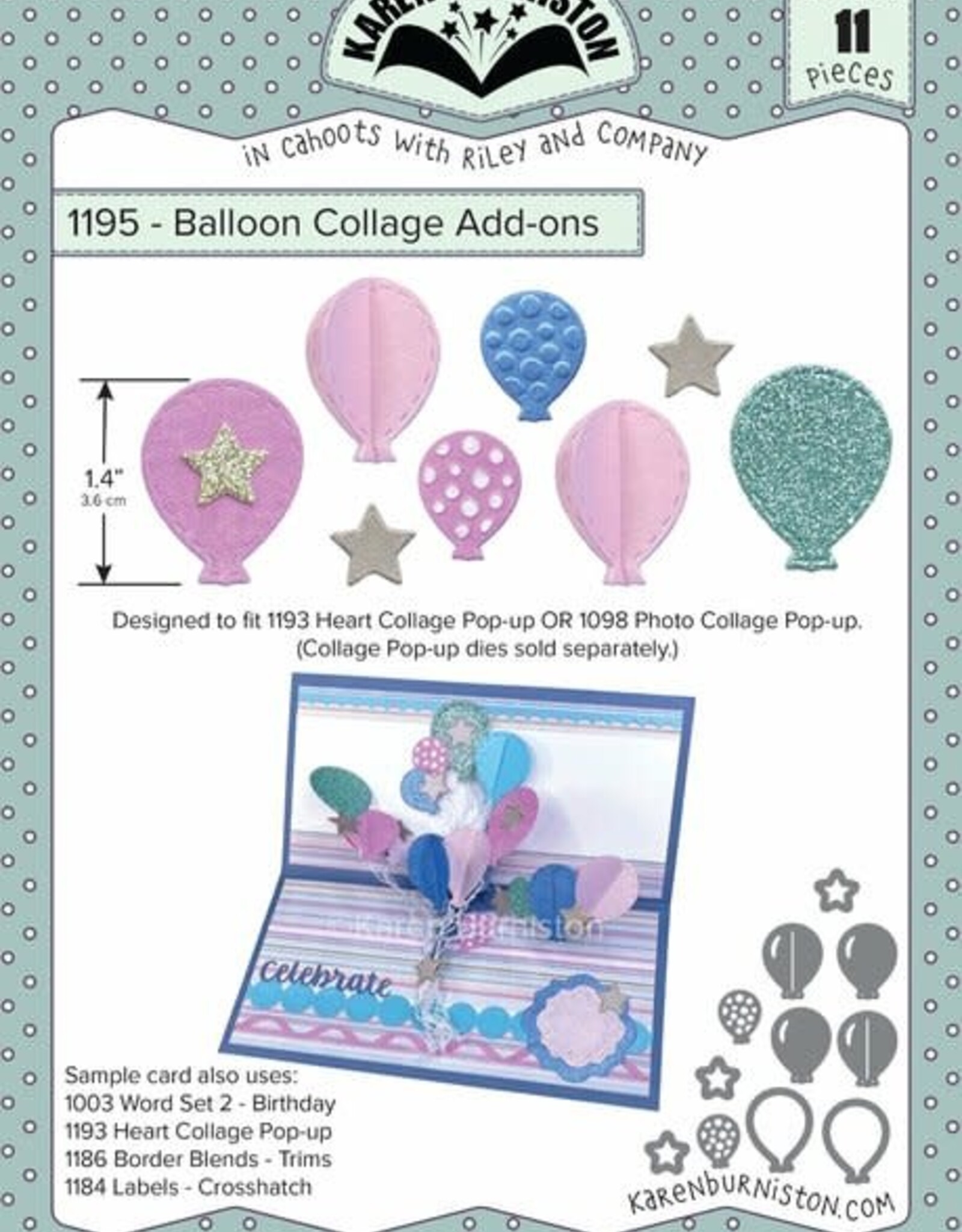 Karen Burniston Karen Burniston  Balloon Collage Add-ons 1195