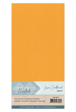 Card Deco Card Deco Linnenkarton - vierkant - Apricot  13.5 x 27 cm