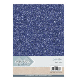 Card Deco Card Deco Essentials Glitter Paper Dark Blue