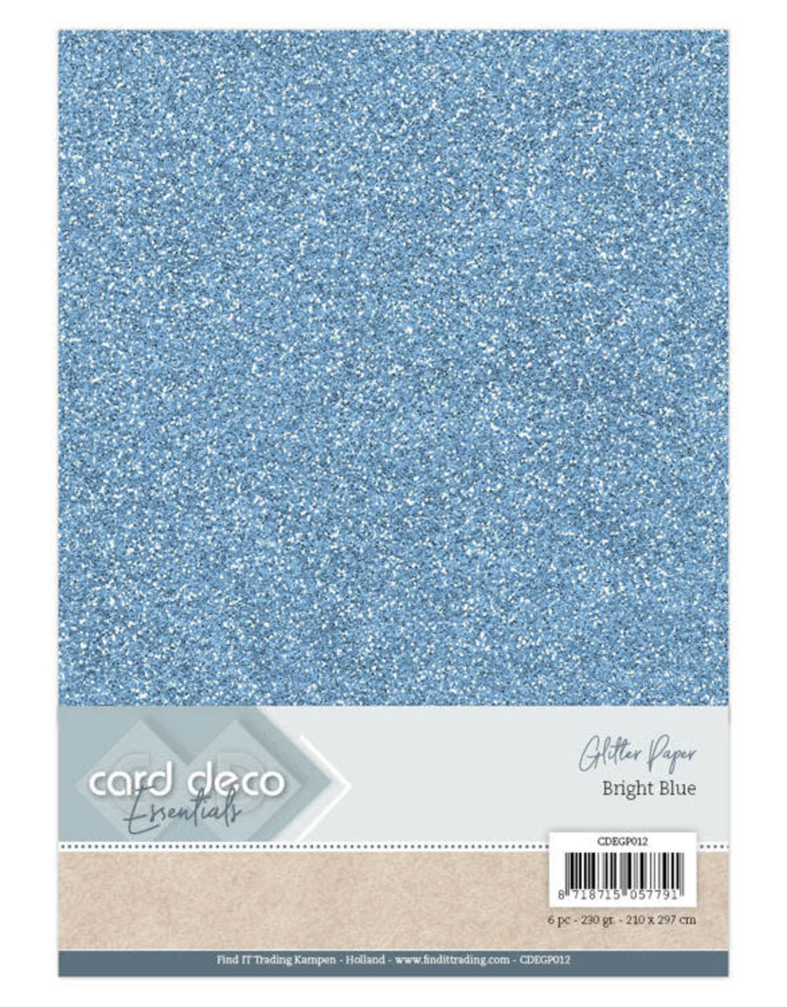 Card Deco Card Deco Essentials Glitter Paper Bright Blue