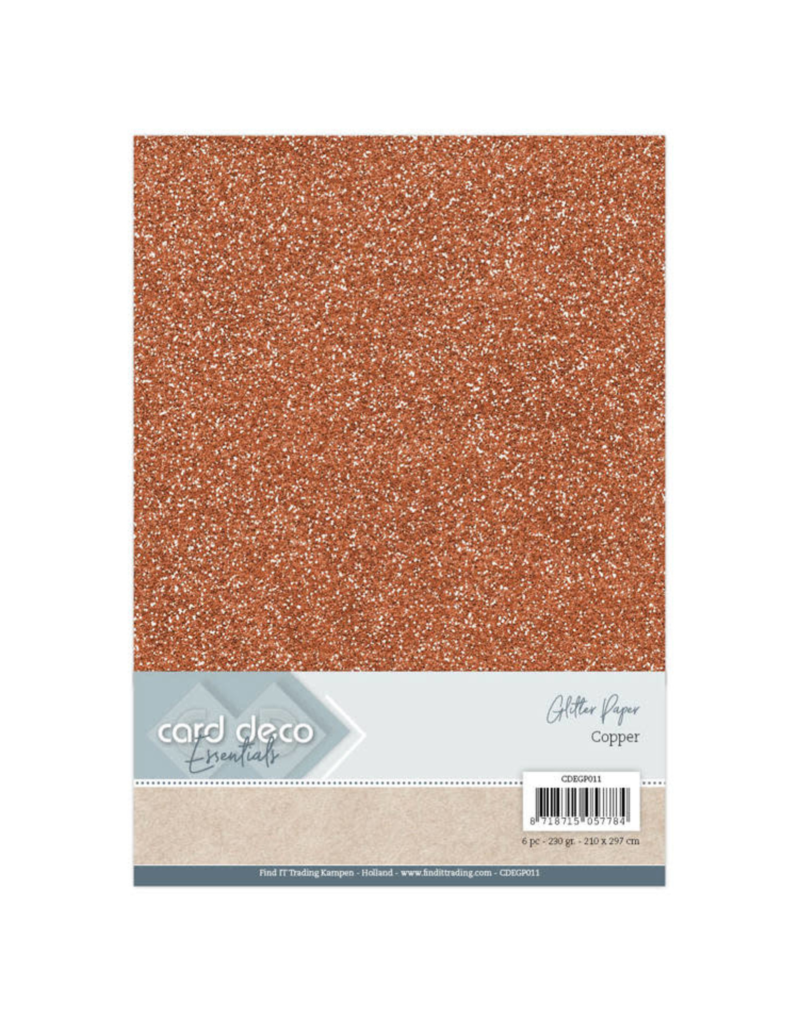 Card Deco Card Deco Essentials Glitter Paper Copper