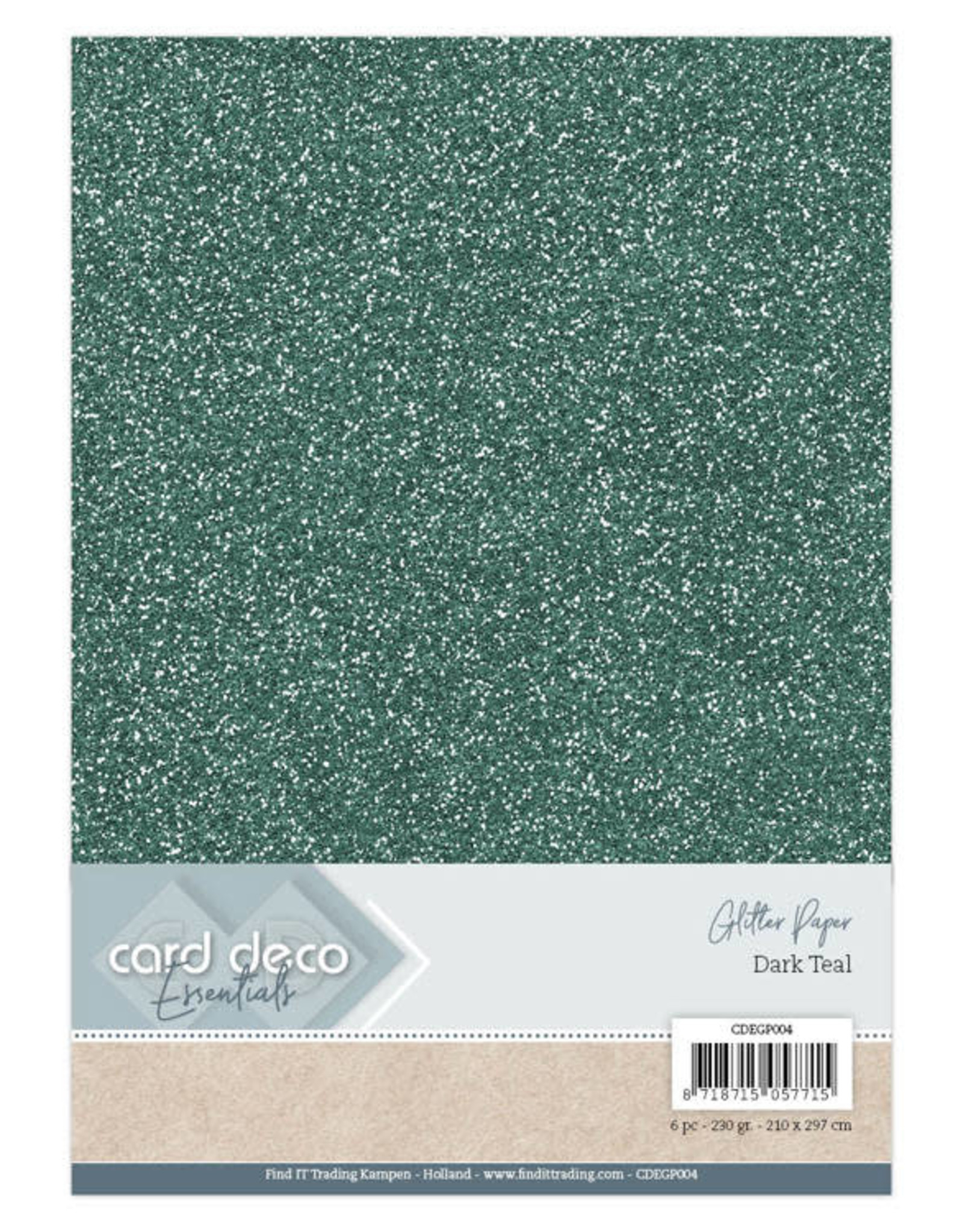 Card Deco Card Deco Essentials Glitter Paper Dark Teal