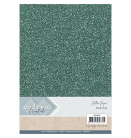 Card Deco Card Deco Essentials Glitter Paper Dark Teal