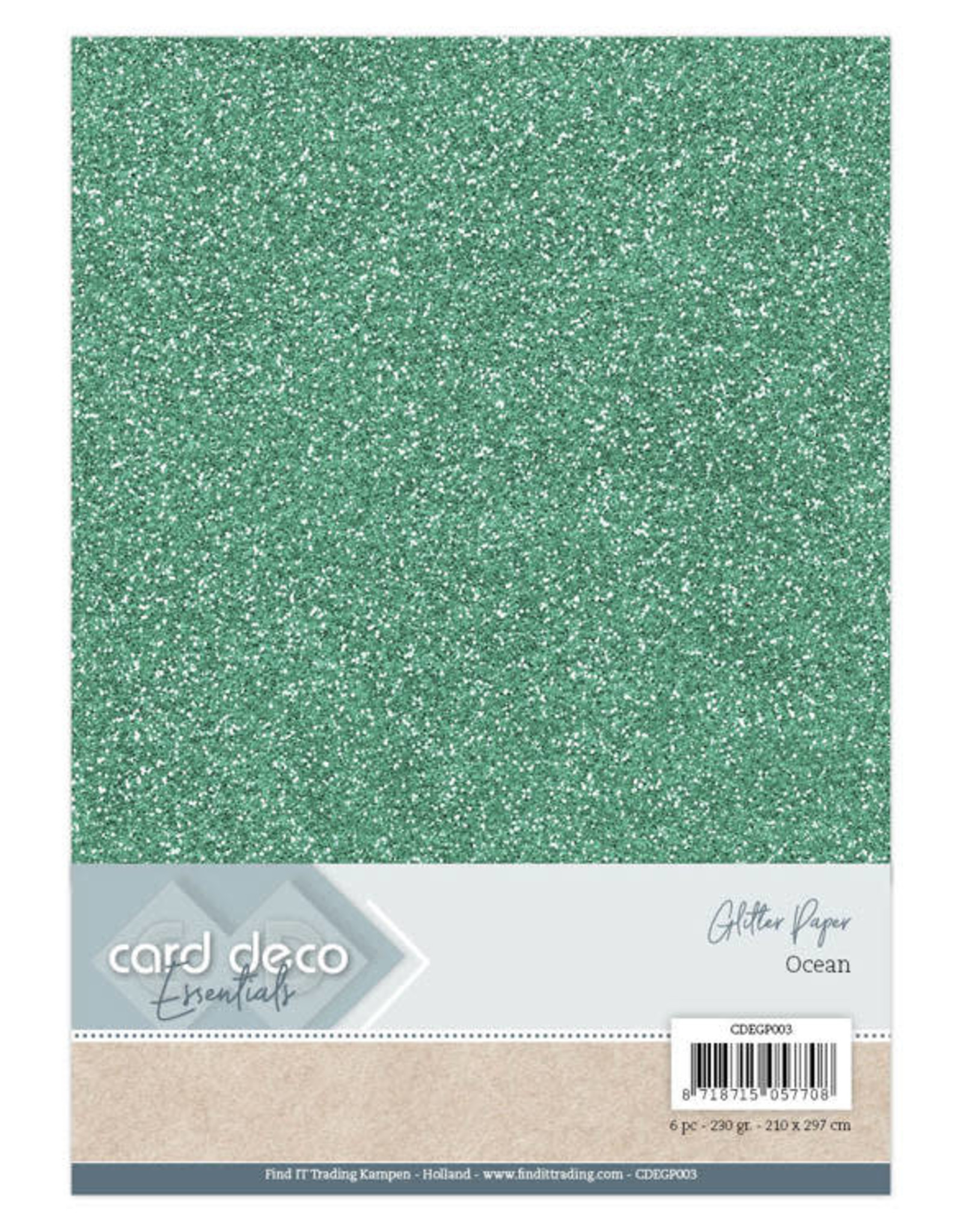 Card Deco Card Deco Essentials Glitter Paper Ocean