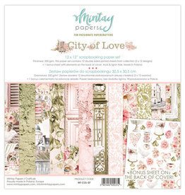 Mintay Papers Mintay Papers   City of Love  12 x 12  paper set