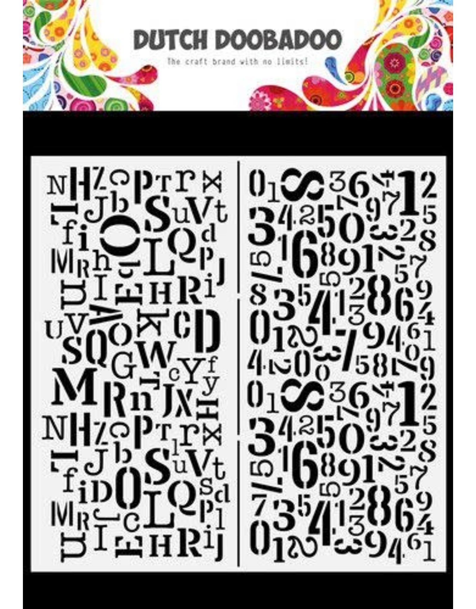 Dutch Doobadoo Dutch Doobadoo Mask Art Slimline Letters & Nummers 470.784.094 210x210mm