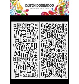 Dutch Doobadoo Dutch Doobadoo Mask Art Slimline Letters & Nummers 470.784.094 210x210mm