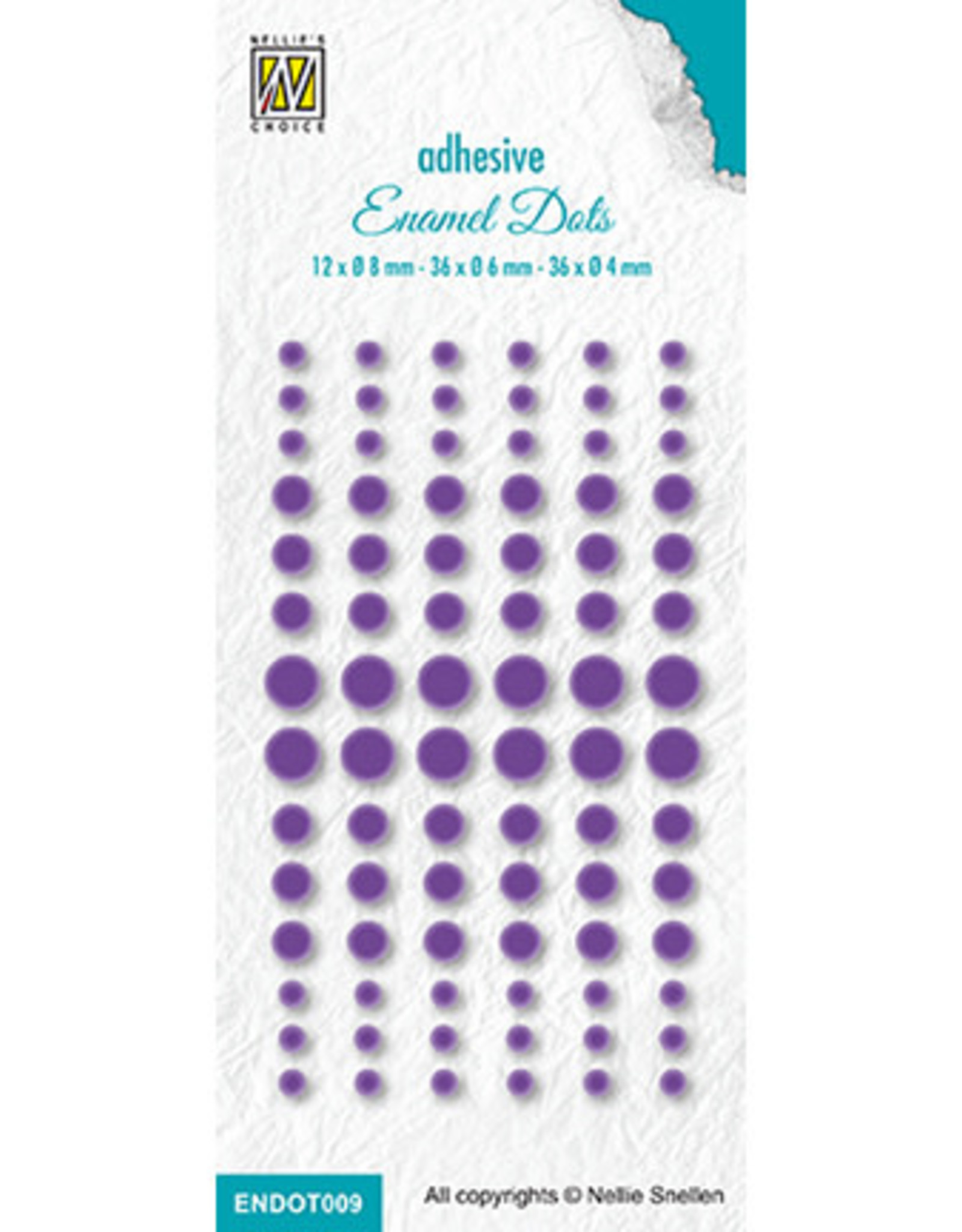 Nellie's Choice Nellie's Choice Enamel Dots Purple ENDOT009