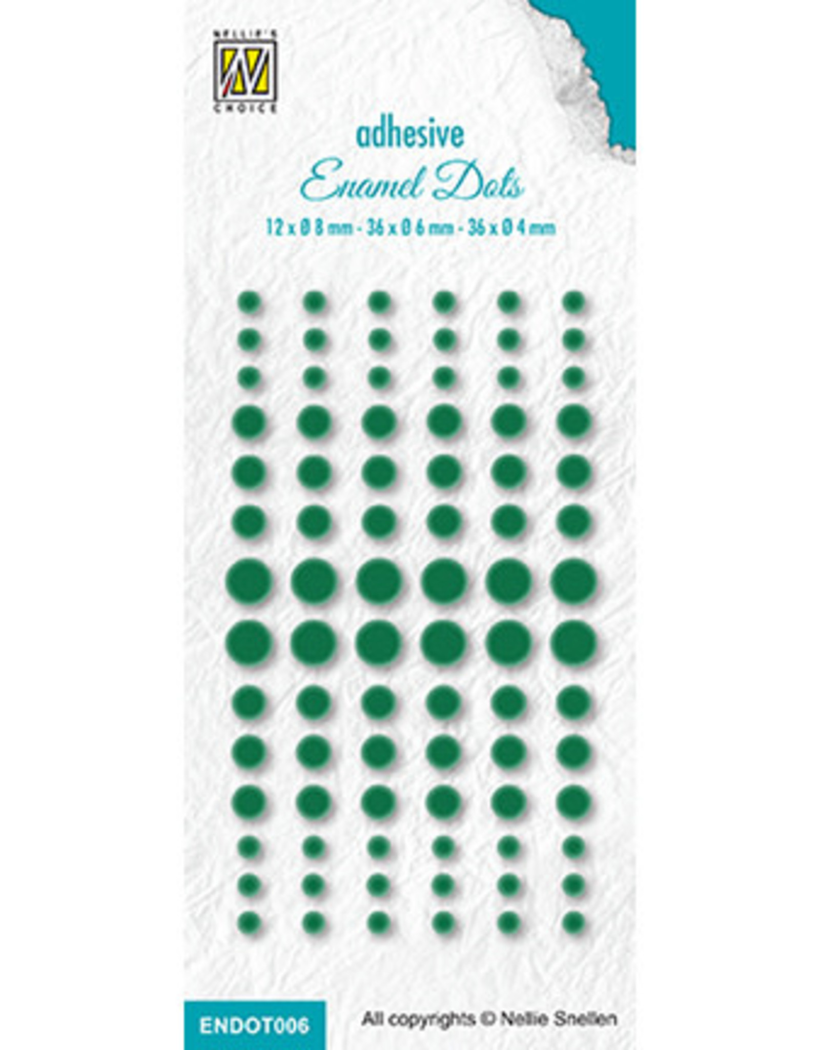 Nellie's Choice Nellie's Choice Enamel Dots Green ENDOT006