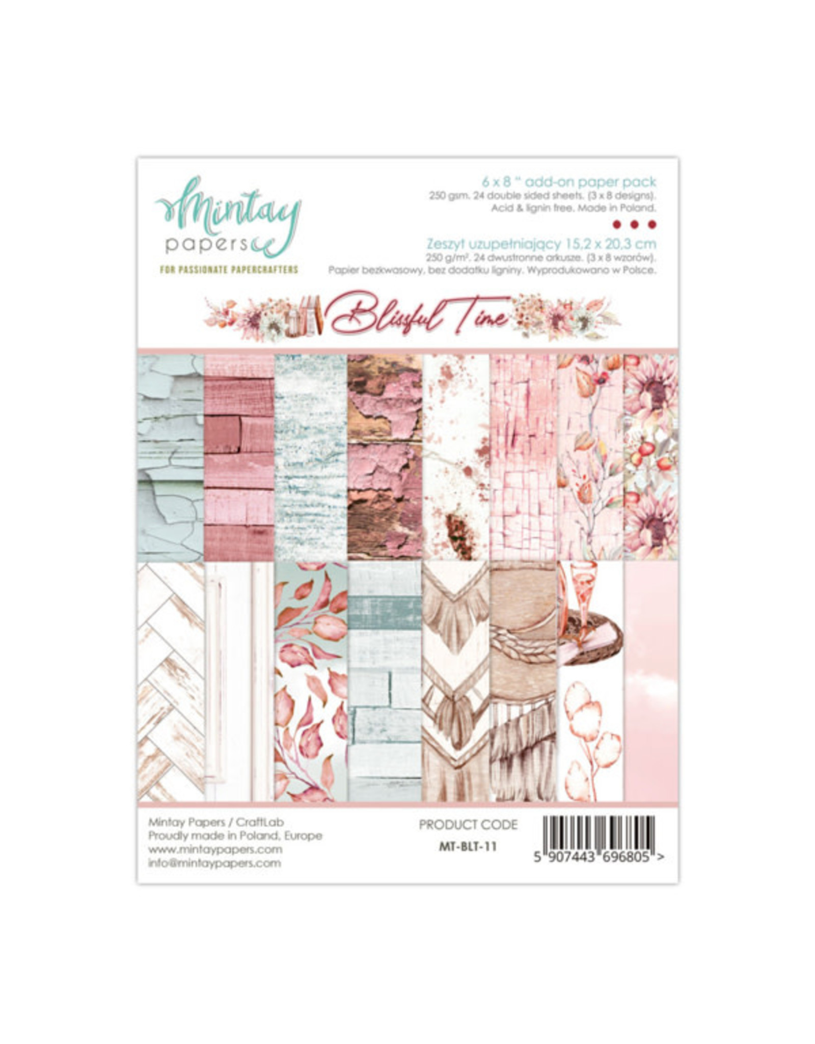 Mintay Papers Mintay Papers Blissful time add ons paper 15.2 x 20.3 cm