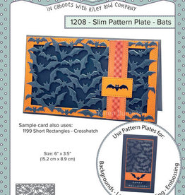 Karen Burniston PREORDER Karen Burniston  Slim Pattern Plate Bats 1208
