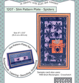 Karen Burniston Karen Burniston  Slim Pattern Plate Spiders 1207