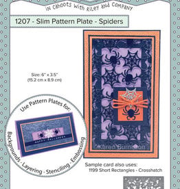 Karen Burniston PREORDER Karen Burniston  Slim Pattern Plate Spiders 1207