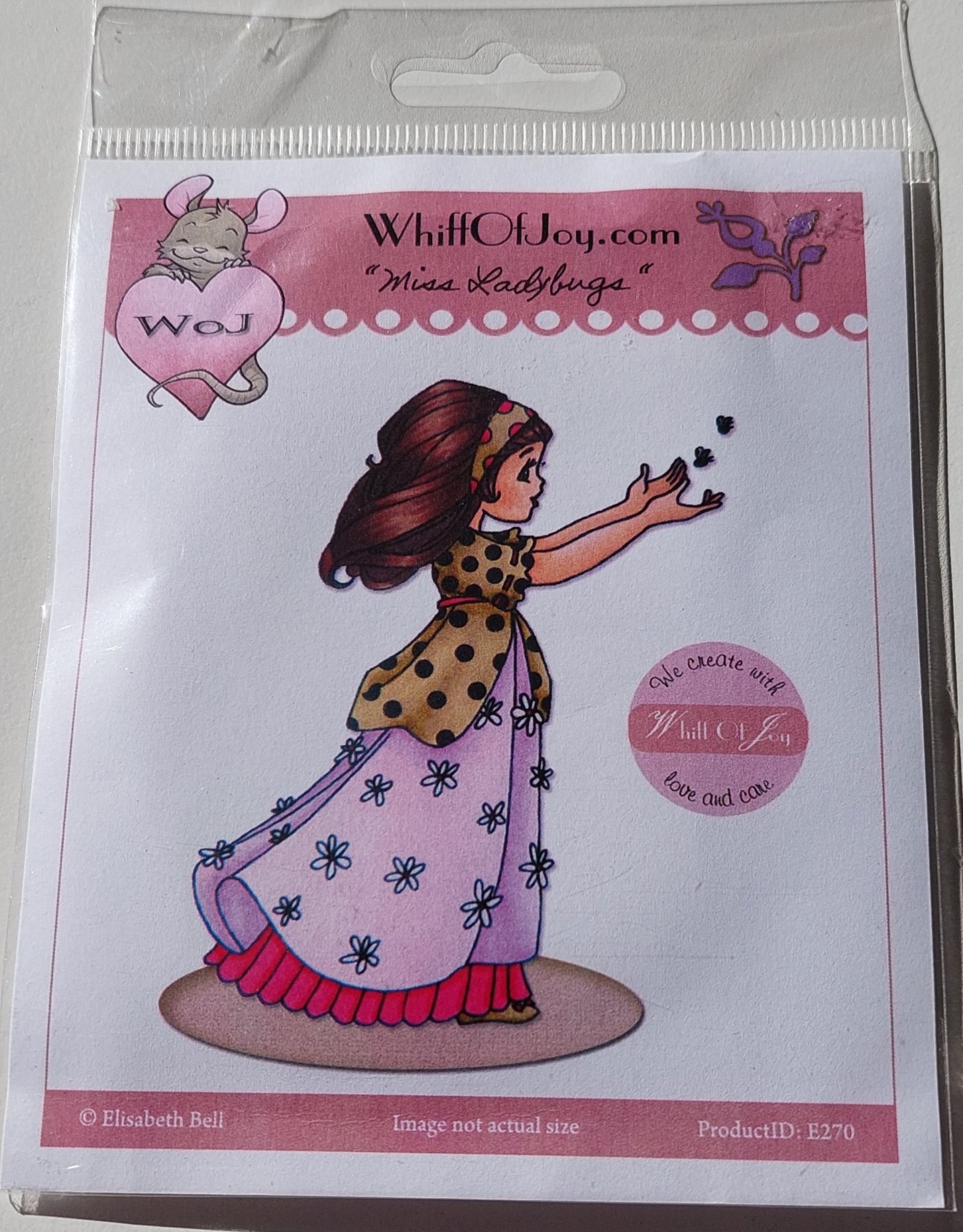 Whiff of Joy Whiff of Joy Miss Ladybugs W10 rubberstamp unmounted