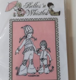 Belles 'n Whistless stamps Belles 'n Wisstles mounted Rubberstamp Sisters B08